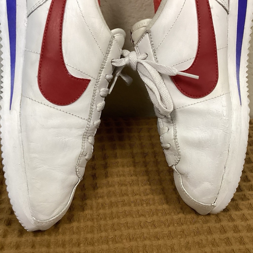 Nike Cortez Basic Leather OG Mens Sz 10 Forrest Gump White Red Blue 882254-164 - Picture 10 of 10